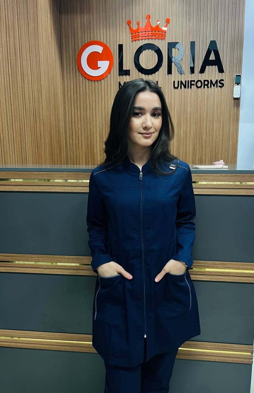 Hijab jensovka siniy