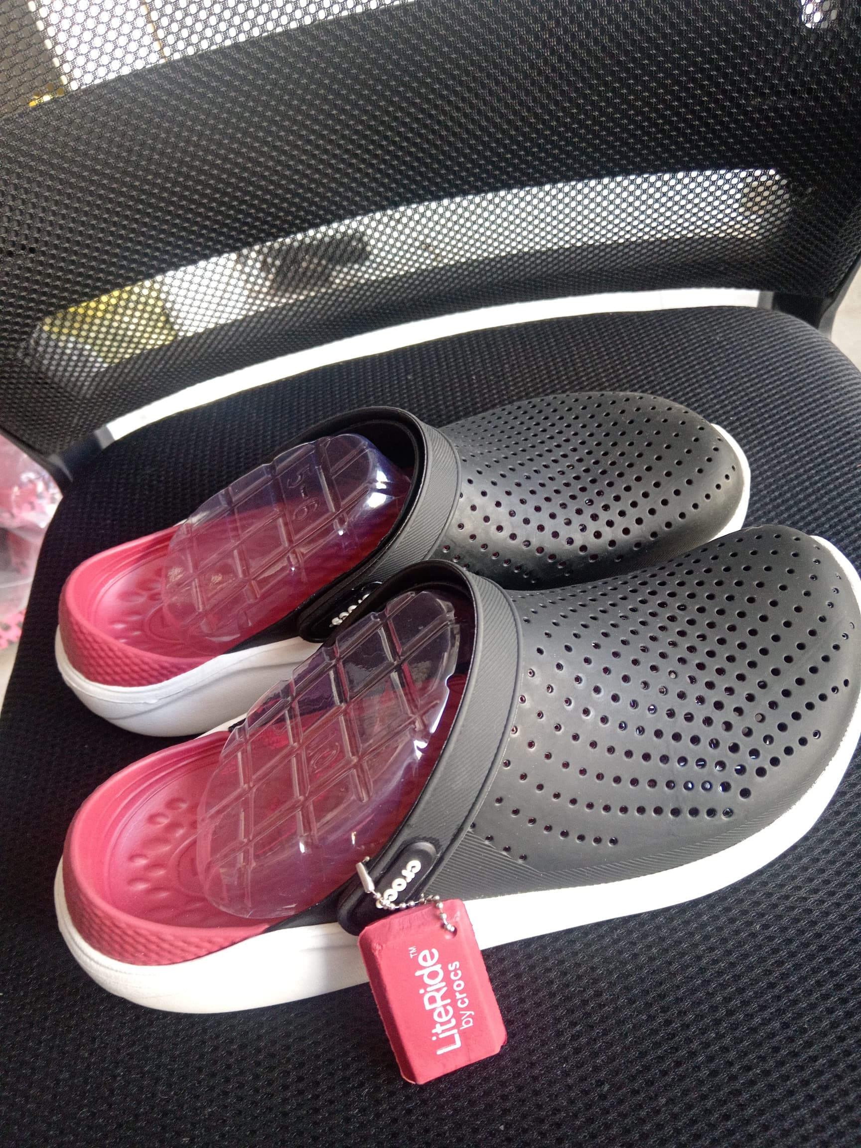 Crocs qora+qizil M