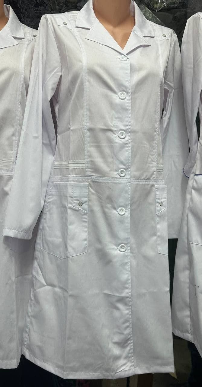 MADENA klassik oq xalat