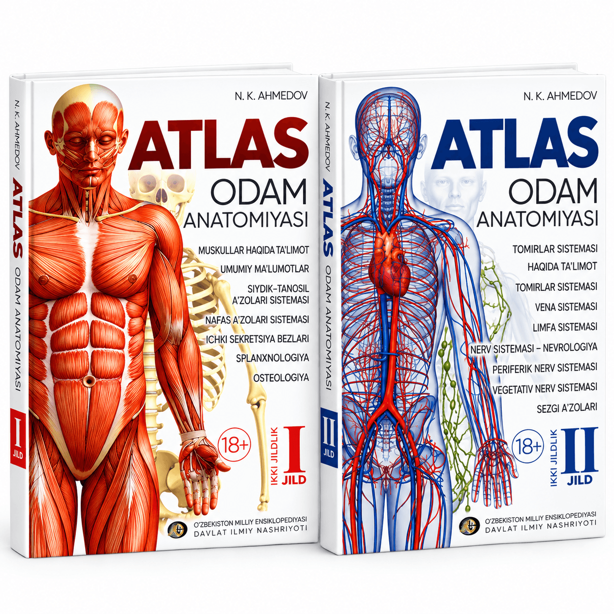 Anatomiya Atlas 1-tom Ahmedov yumshoq muqova A4