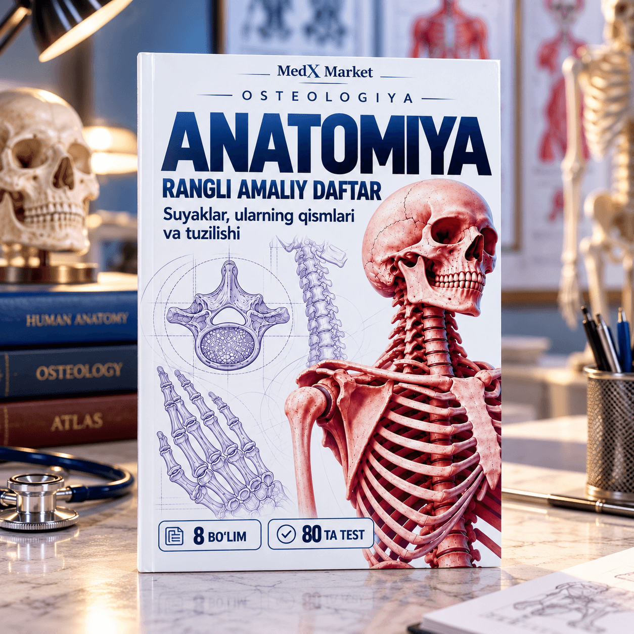 ANATOMIYA rangli amaliy daftar