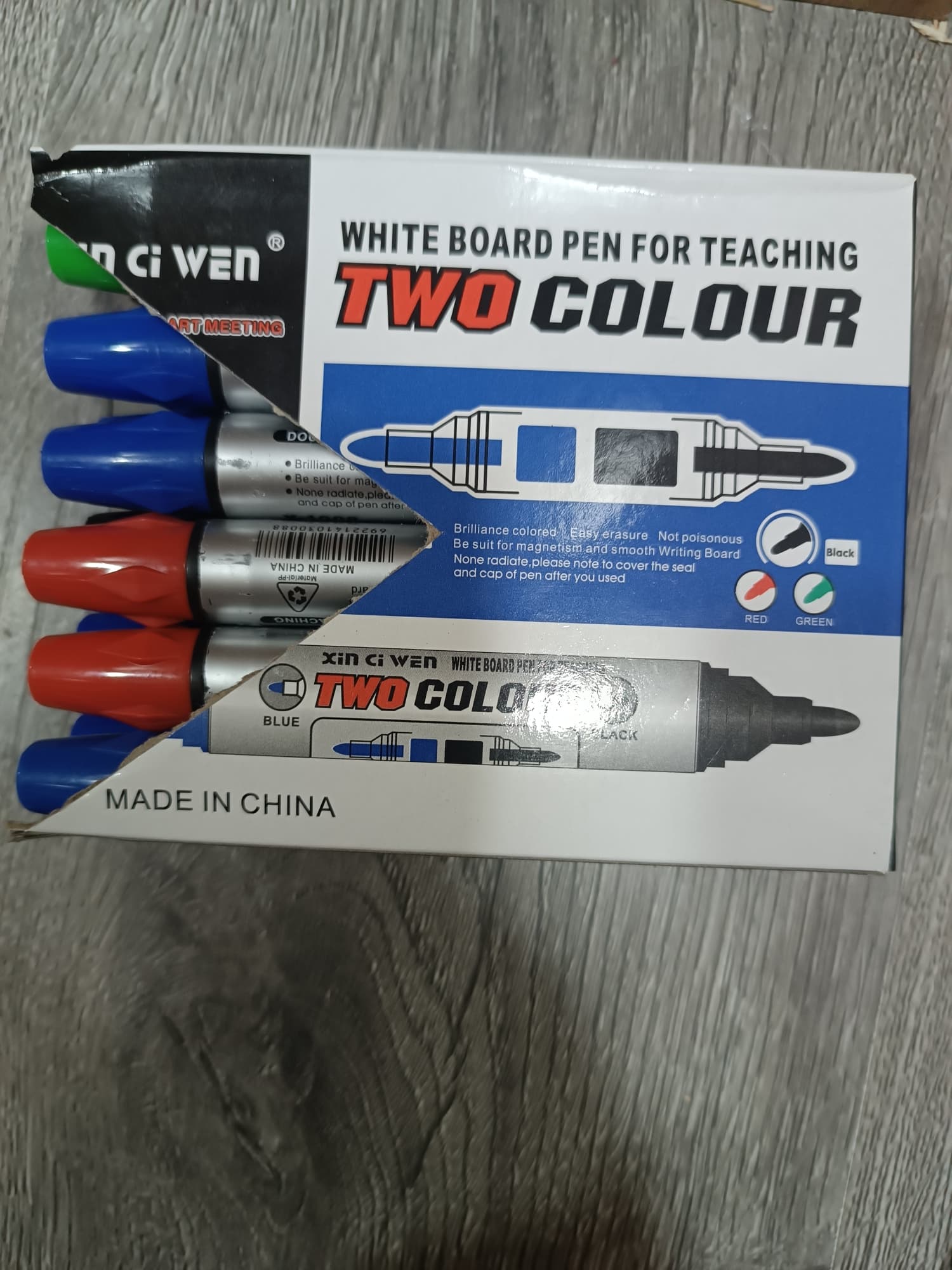 Marker teks Two colour